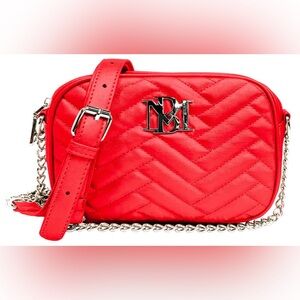 BADGLEY MISCHKA Camera Bag w/Slip Pocket on the Back- Red (NWT)